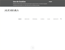 Tablet Screenshot of clinicaalfabara.com